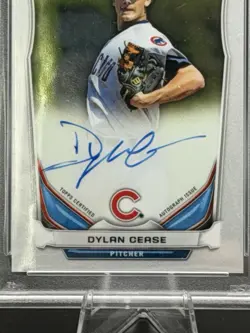 Dylan Cease 2014 1st Bowman Chrome Draft Pick On Card Auto PSA 9 Mint Padres - Image 3