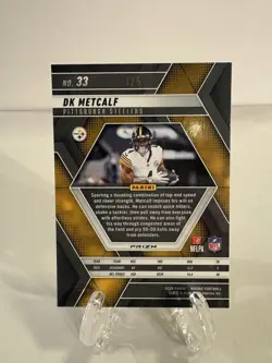 2025 Panini Mosaic - DK Metcalf #33 Gold Glitter Prizm /5 🔥SSP🔥 (Z) - Image 2