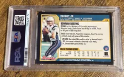 2000 Bowman Tom Brady Rookie Card #236 PSA 7 RC Patriots GOAT!!! - Image 2