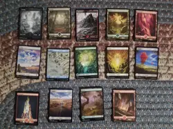 Lot of x 14 Art Series Land / Unusual Land - Magic: The Gathering - Image 1