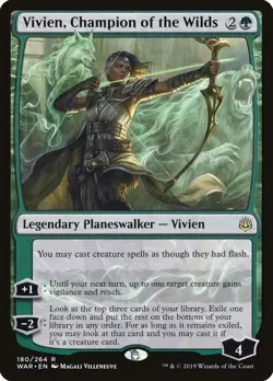 Vivien, Champion of the Wilds #180 - War of the Spark Rare Magic: The Gathering - Image 1