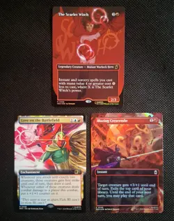 MTG The Scarlet Witch (Borderless) Foil Marvel Super Heroes Bundle - Image 1