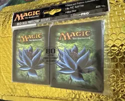 New Sealed 80 ct Ultra Pro Black Lotus Sleeves MTG 2006 + 2009 Ed. Ultra Rare - Image 1