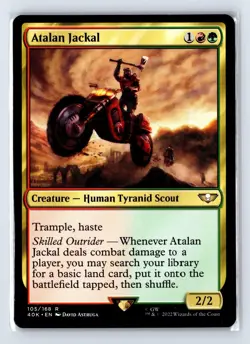 Atalan Jackal 105 Regular Universes Beyond: Warhammer 40,000 MTG LP - Image 1