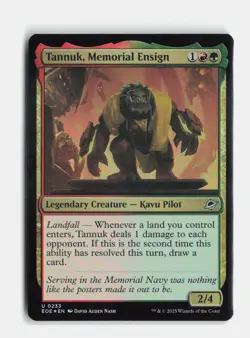 Tannuk, Memorial Ensign 233 Foil Edge of Eternities MTG NM - Image 1