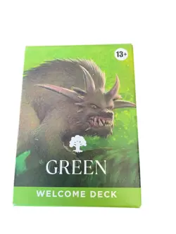 Magic The Gathering GREEN Welcome Deck Factory Sealed 2024 MTG - Image 1