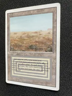 Magic the Gathering (MTG) - Revised Scrubland - Dual Land - MP (card#1) - Image 4