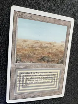 Magic the Gathering (MTG) - Revised Scrubland - Dual Land - MP (card#1) - Image 5