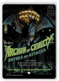 Archon of Cruelty (Showcase) 371 Commander: Duskmourn: House of Horror Foil NM - Image 1
