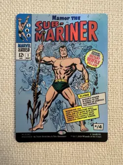 Namor The Sub-Mariner (M0391) - Foil - Borderless MTG Marvel Super Heroes NM - Image 1