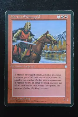 Magic The Gathering MTG MARTON STROMGALD Ice Age MP Moderately Played - Image 1
