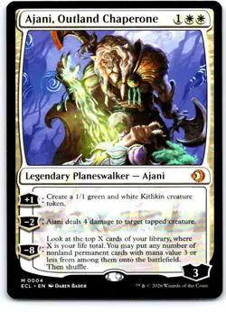 Ajani, Outland Chaperone 4 Mythic Lorwyn Eclipsed Magic: The Gathering Near Mint - Image 1