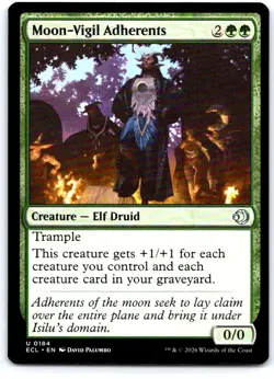 Moon-Vigil Adherents 184 Uncommon Lorwyn Eclipsed Magic: The Gathering Near Mint - Image 1