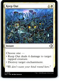 Keep Out 19 Common Lorwyn Eclipsed Magic: The Gathering Near Mint - Image 1