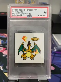 PSA 7 2000 POKEMON DAIICHI PAN DECO CHARACTER STICKERS PART 15 CHARIZARD - Image 1