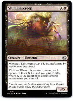 Shimmercreep 120 Uncommon Lorwyn Eclipsed Magic: The Gathering Near Mint - Image 1
