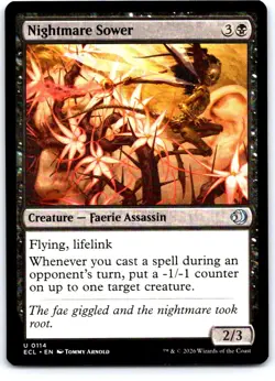 Nightmare Sower 114 Uncommon Lorwyn Eclipsed Magic: The Gathering Near Mint - Image 1