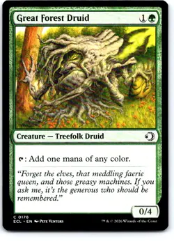 Great Forest Druid 178 Common Lorwyn Eclipsed Magic: The Gathering Near Mint - Image 1