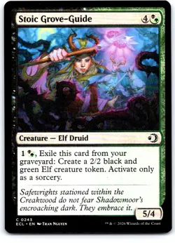 Stoic Grove-Guide 243 Common Lorwyn Eclipsed Magic: The Gathering Near Mint - Image 1