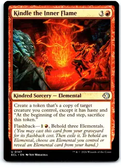 Kindle the Inner Flame 147 Uncommon Lorwyn Eclipsed Magic: The Gathering NM - Image 1