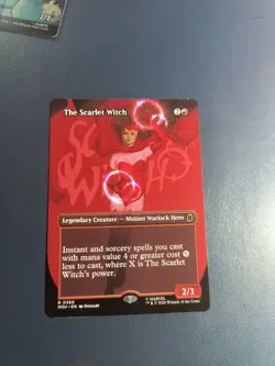 The Scarlet Witch Marvel Super Hero Rare Full Art Normal Red EN 0368 - Image 1