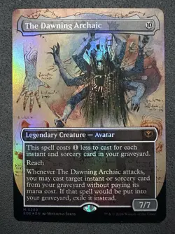 The Dawning Archaic (Borderless) FOIL Secrets of Strixhaven (SOS) MINT MTG Magic - Image 1