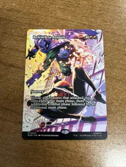 Relentless Assault (Borderless) Marvel Universe Eternal-Legal Regular NM-M - Image 1