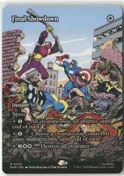 Final Showdown (Borderless) M Marvel Universe Eternal-Legal 45 NM - Image 1