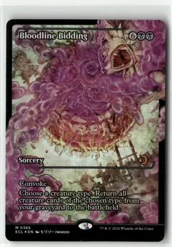 Bloodline Bidding (Showcase) Foil M Lorwyn Eclipsed 385 NM M1-001 - Image 1
