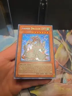 Yu-Gi-Oh Armed Dragon LV7 SD1-ENDE1 Secret Rare Limited Edition NM- - Image 4