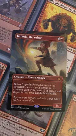 Magic The Gathering Imperial Recruiter (Borderless) Modern Horizons 2 Regular - Image 1