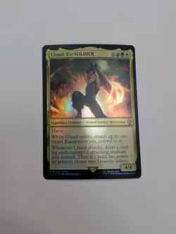 MTG - Cloud, Ex-Soldier (Foil) - Commander: Final Fantasy NM/M Condition - Image 1