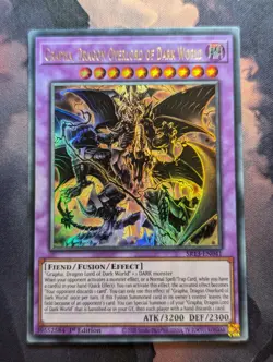 Grapha, Dragon Overlord of Dark World SR13-EN041 Ultra Rare 1st Ed YuGiOH - NM - Image 1