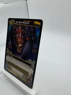 World of Warcraft TCG The Red Bearon Unscratched Card (Big Battle Bear Mount) - Image 2