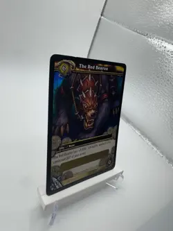 World of Warcraft TCG The Red Bearon Unscratched Card (Big Battle Bear Mount) - Image 3
