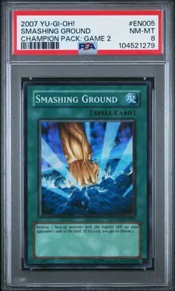 Smashing Ground CP02-EN005 YuGiOh Champion Pack: Game Two - PSA 8 - Image 2