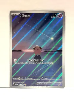 Cleffa 202/197 Illustration Rare Obsidian Flames Pokemon Card TCG NM - Image 1
