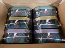 6 x Triple Whammy Collector Sealed Tins (Complete Tin Set) Pokemon TCG S&V Era - Image 1