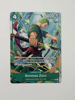 One Piece TCG Roronoa Zoro P-114 Convention Exclusive Promo Card English - Image 1