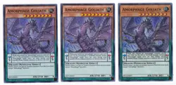 Yugioh- 3X Amorphage Goliath - Super Rare - 1st Edition - SHVI-EN031 - Near Mint - Image 1