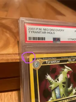 Pokemon TCG Tyranitar Neo Discovery Holo Card 12/75 PSA 5 - Image 3