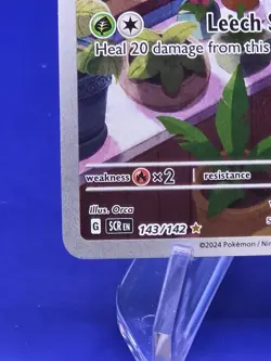 Pokemon TCG Bulbasaur Illustration Card Stellar Crown 143/142 NM Condition - Image 3