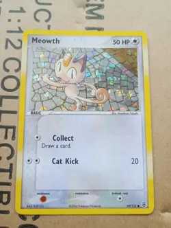 Pokemon Card Meowth Reverse Holo NM FireRed & LeafGreen 69/112 - Image 1