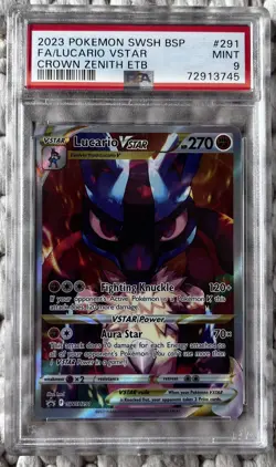 Pokemon Lucario VSTAR PSA 9 SWSH291 2023 Sword & Shield Promo Holo Card - Image 1