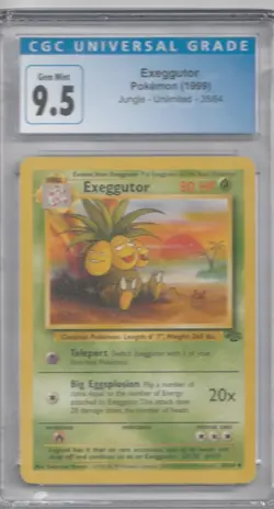 Jungle 1999 1st Edition Exeggutor Card 35/64 CGC 9.5 NM/Mint - Image 2