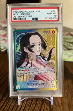Boa Hancock Alt Art OP14-041 Holo JP 2025 One Piece Card Game PSA 10 - Image 1