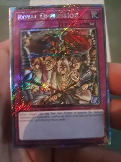 Yu-Gi-Oh TCG Royal Oppression RA04-EN120 Platinum Secret Rare Card - Image 1