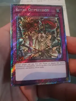 Yu-Gi-Oh TCG Royal Oppression RA04-EN120 Platinum Secret Rare Card - Image 2