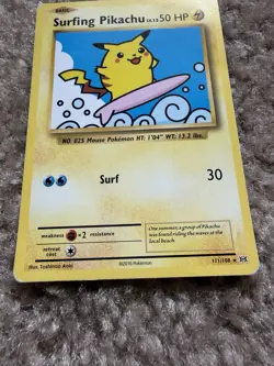 Pokemon Card Surfing Pikachu 111/108 Secret Rare 2016 XY Evolutions - Image 2
