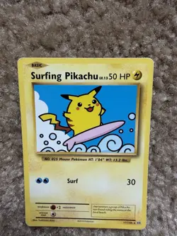 Pokemon Card Surfing Pikachu 111/108 Secret Rare 2016 XY Evolutions - Image 4